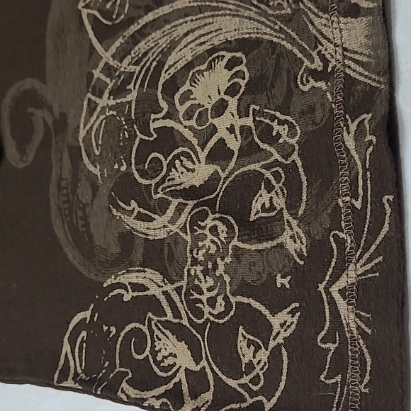 BLUE CANYON Clothing  Brown Embroidered 3/4 Sleeve Top - Picture 10 of 13